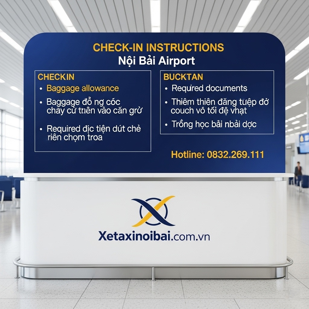 Hướng Dẫn Thủ Tục Check In Sân Bay Nội Bài